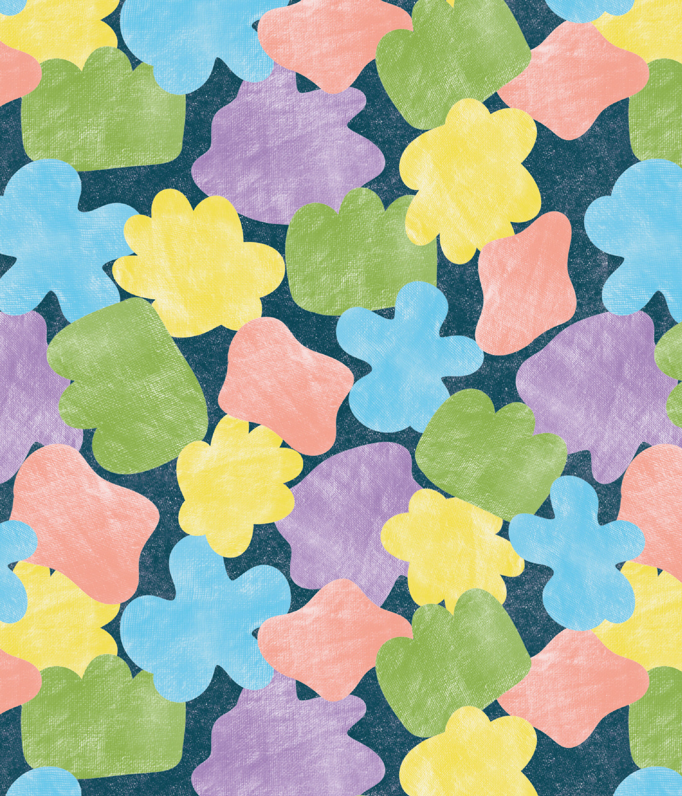 Motif géométrique composé de triangles de couleur parme et beige